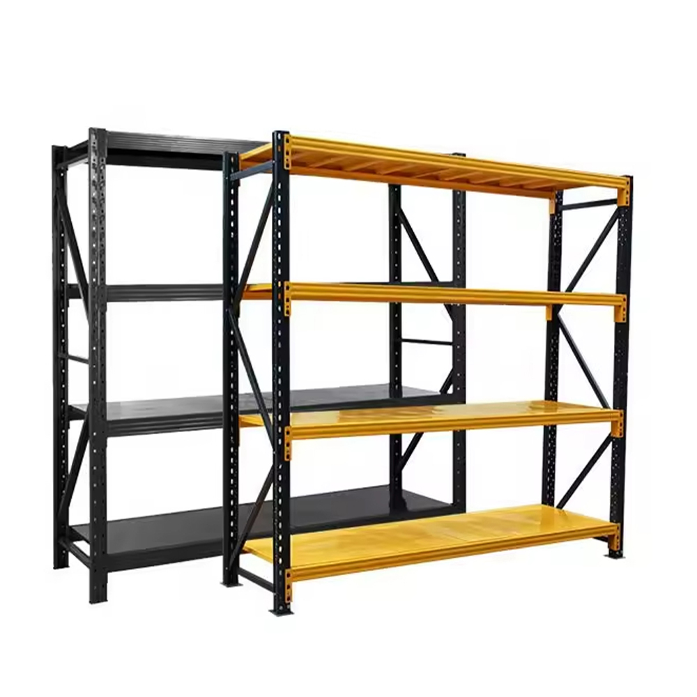 4 Layer Adjustable Light-Duty Warehouse Storage Rack for Offices Retail Home Environments