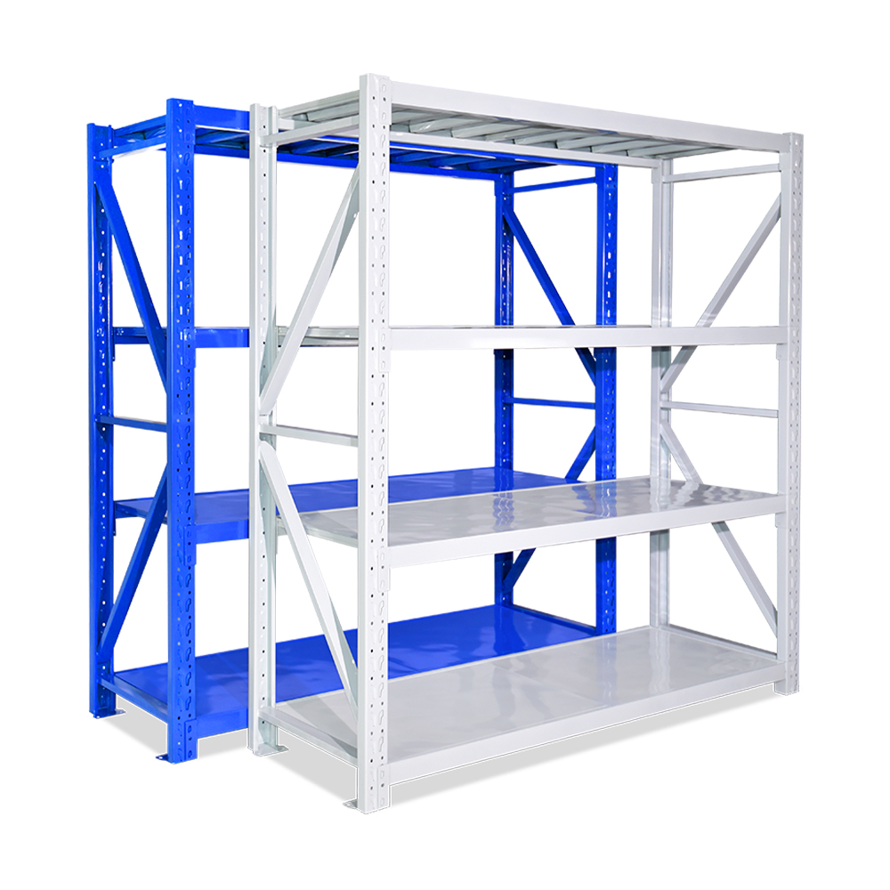 Medium-Duty Anti-Rust Steel Stacking Shelves for Factory & Warehouse Use